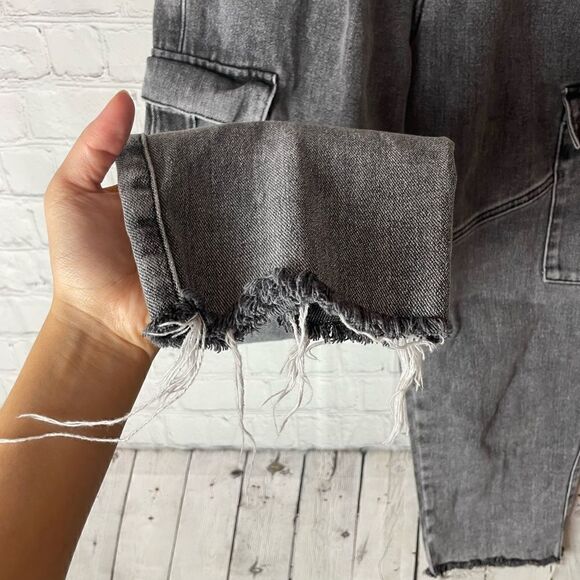 Pac Sun Gray Cargo Denim Size XS - Picture 4 of 10